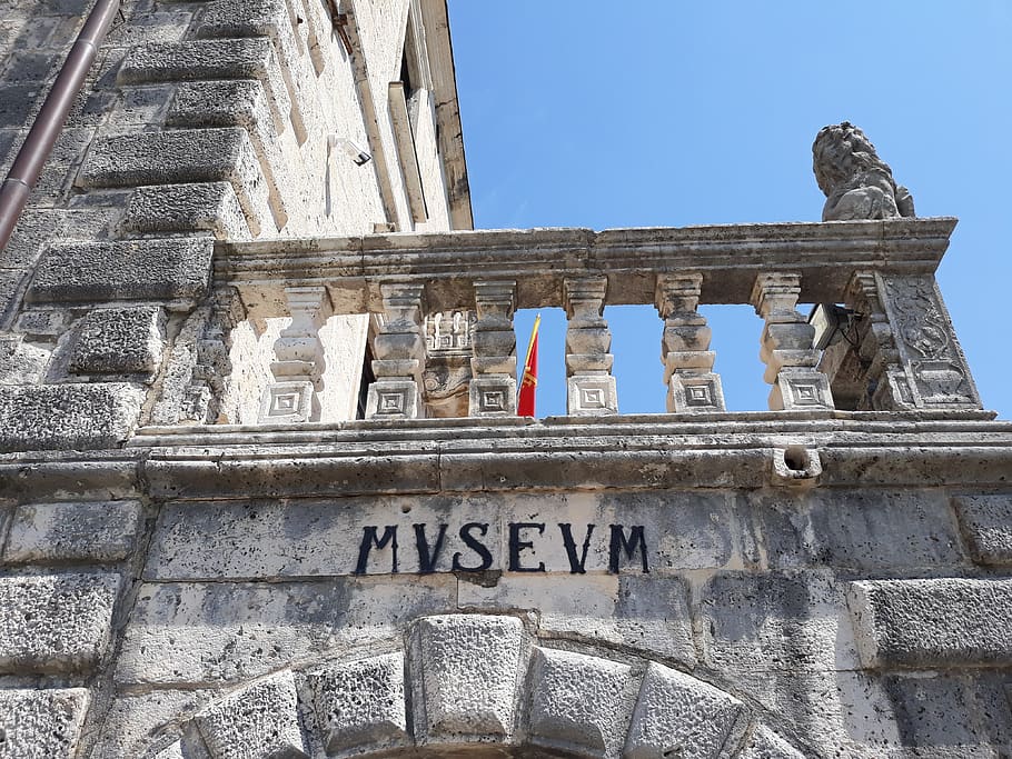 montenegro, museum, perast, old, building, kotor, medieval