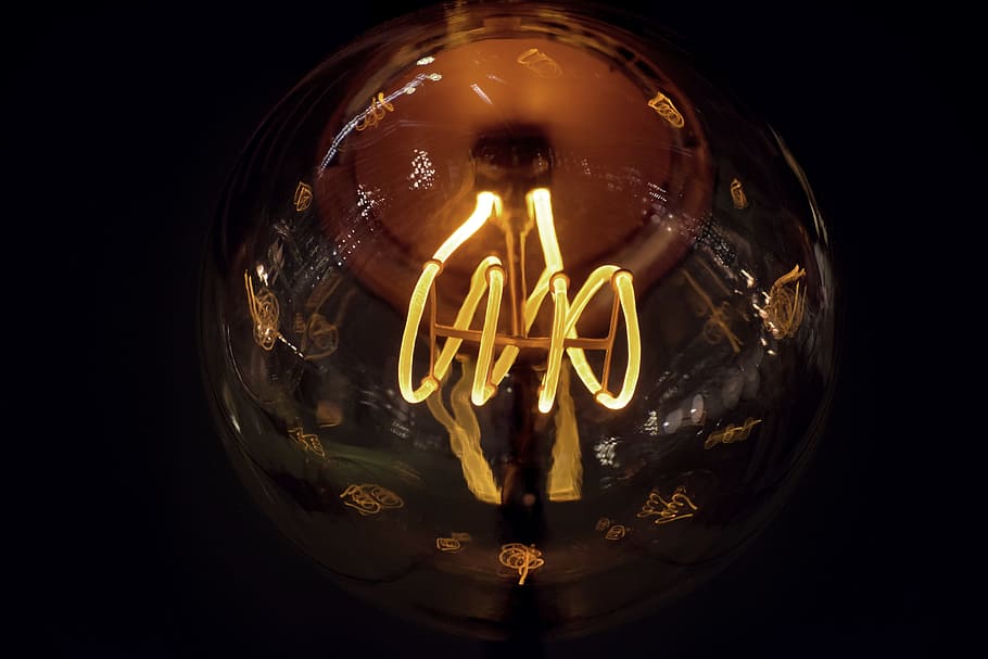 Lights, Burning, Lamp, illuminated, light bulb, electricity HD wallpaper