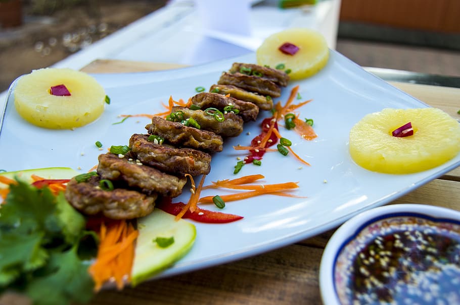 beef pancake, korean, meal, food, food and drink, healthy eating HD wallpaper