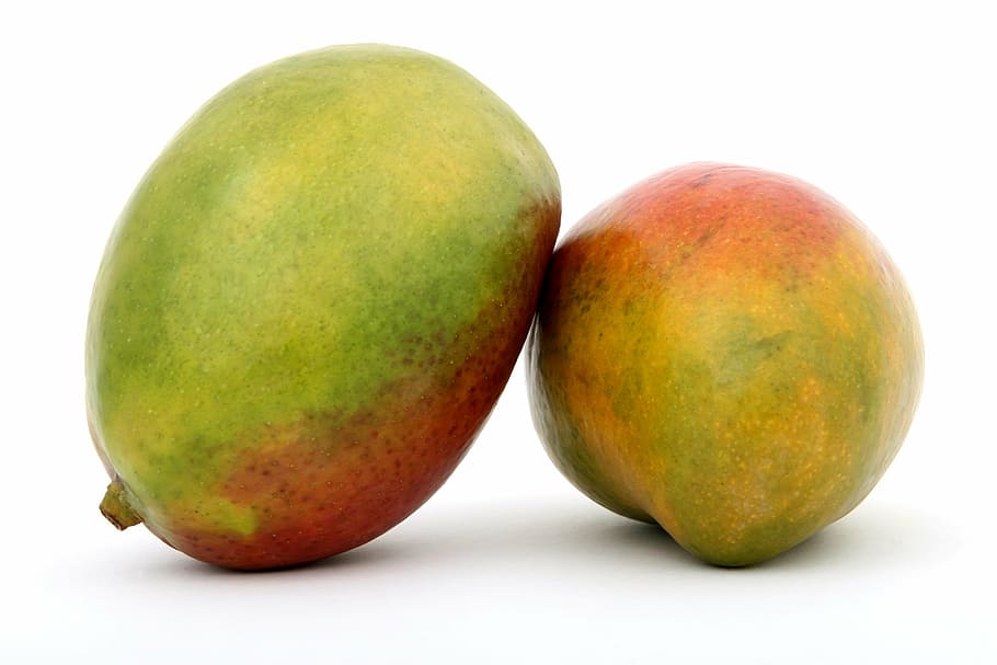 photo of two ripe mango fruits, background, bitter, breakfast HD wallpaper