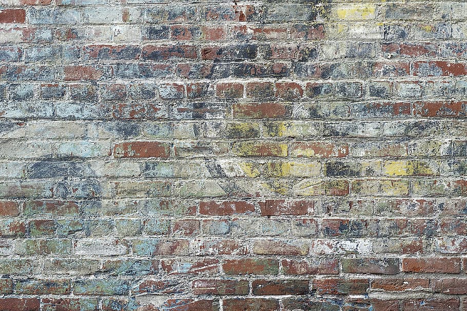 concrete brick wall photograph, background, texture, urban, brick texture, HD wallpaper