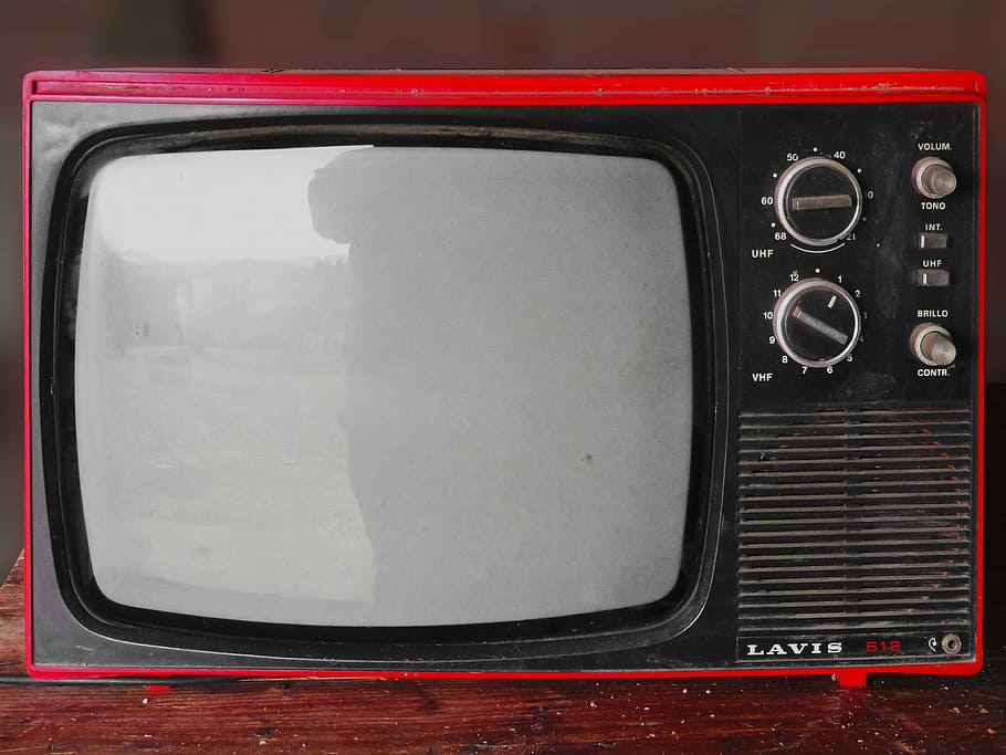 HD photo of vintage red and black Lavis CRT television, vintage tv | Wallpaper Flare