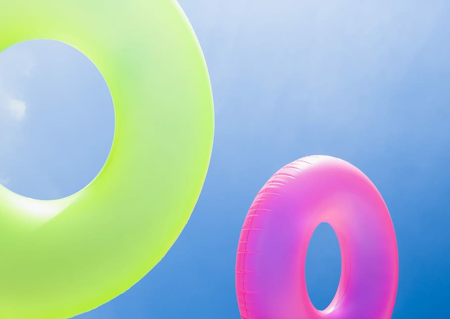 Sky, Balloon, Summer, multi colored, circle, blue, no people HD wallpaper