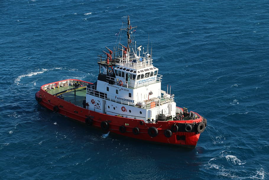 Ship, Tug, Boot, Port, Water, schleppdampfer, shipping, seafaring HD wallpaper