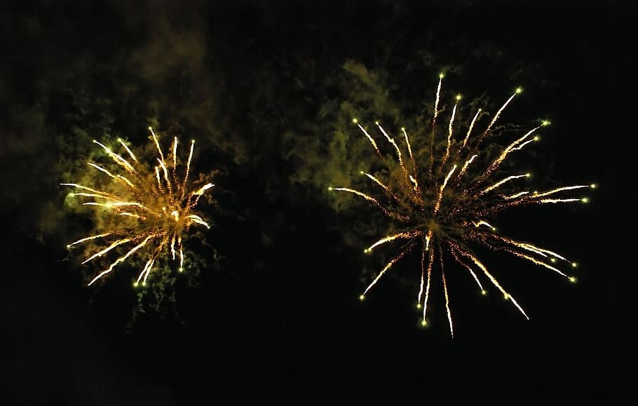Fireworks, Explosion, Sparks, Light, firework display, firework - man made object HD wallpaper