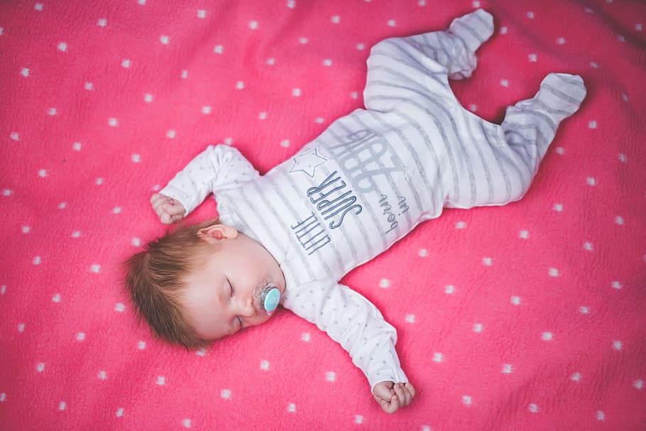 baby sleeping on blanket, people, boy, child, cute, infant, kid, HD wallpaper