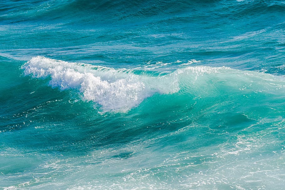 ocean waves, splash, water, liquid, nature, wind, splashing HD wallpaper