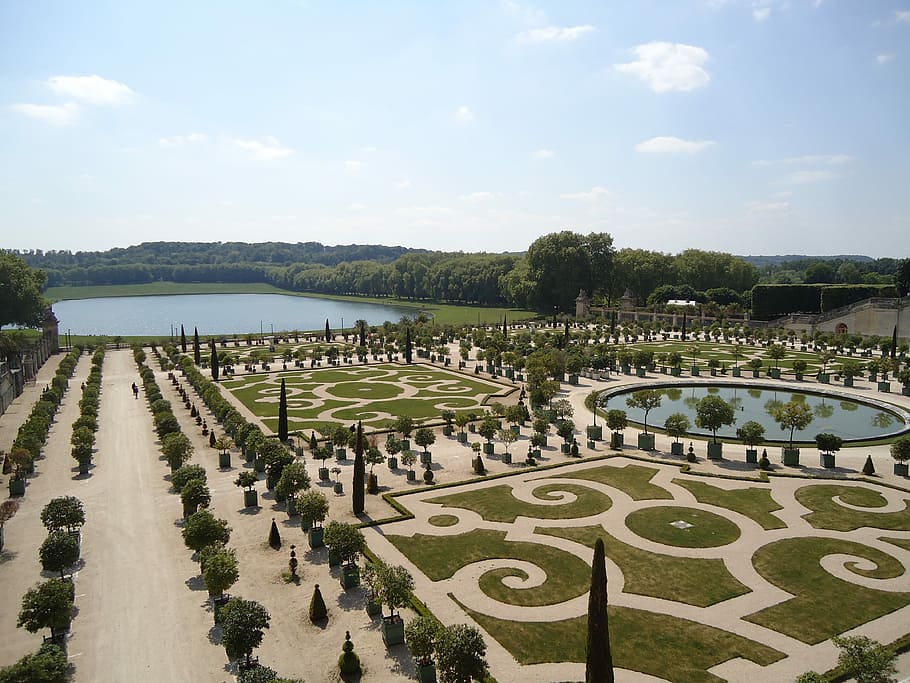 Versailles, Palace, Garden, Tourism, outdoors, sky, no people, HD wallpaper
