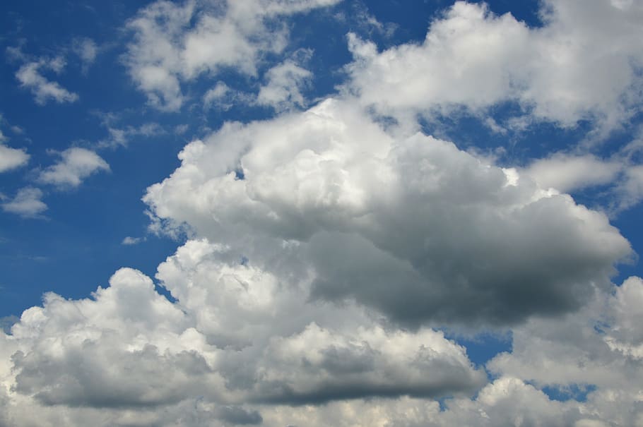cloud, sky, blue sky, white cloud, nature, weather, cloud - Sky HD wallpaper