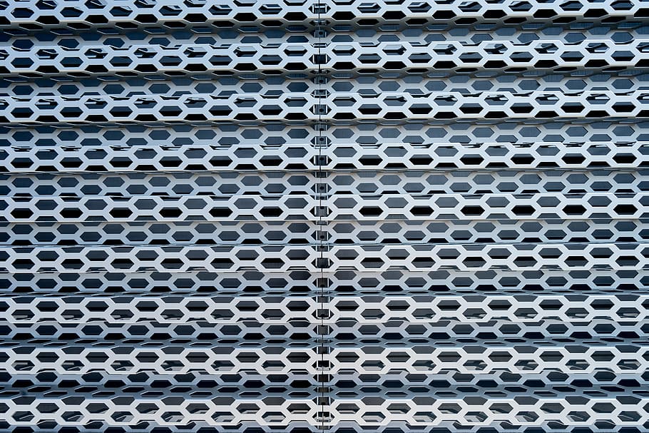white and gray screen, black, illustration, metal, pattern HD wallpaper