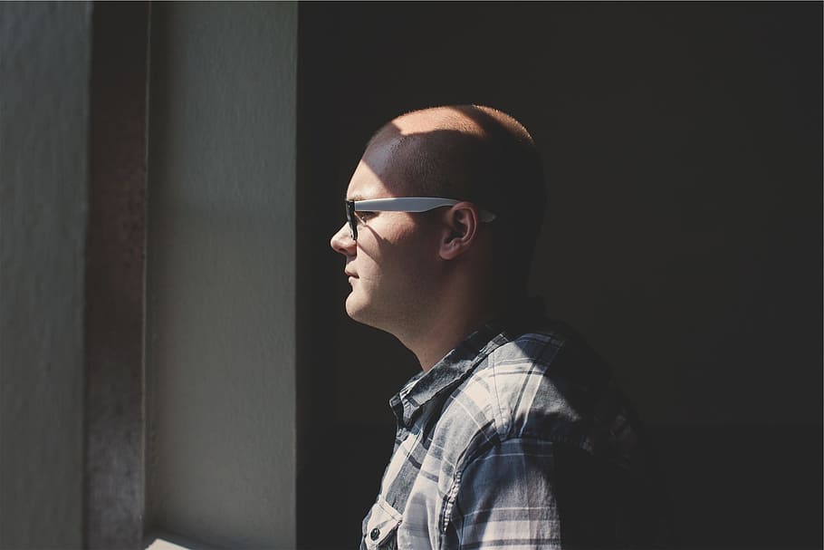 man, guy, eyeglasses, bald, one person, headshot, sunglasses HD wallpaper