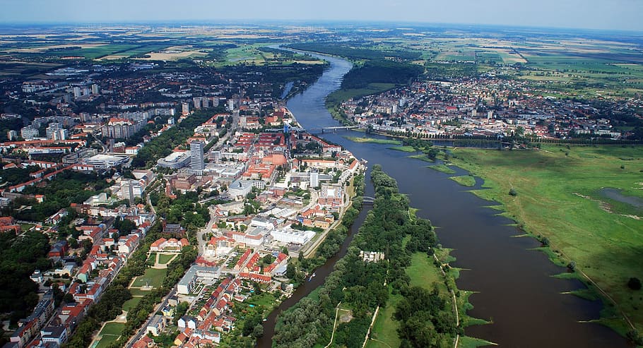 Frankfurt, Germany, Oder River, River, City, cities, architecture, HD wallpaper