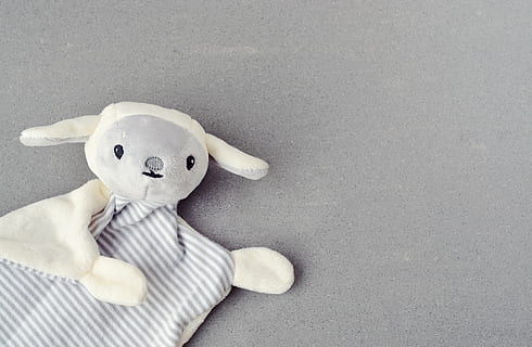 gray sheep plush toy, toys, doudou, security blanket, grey HD wallpaper