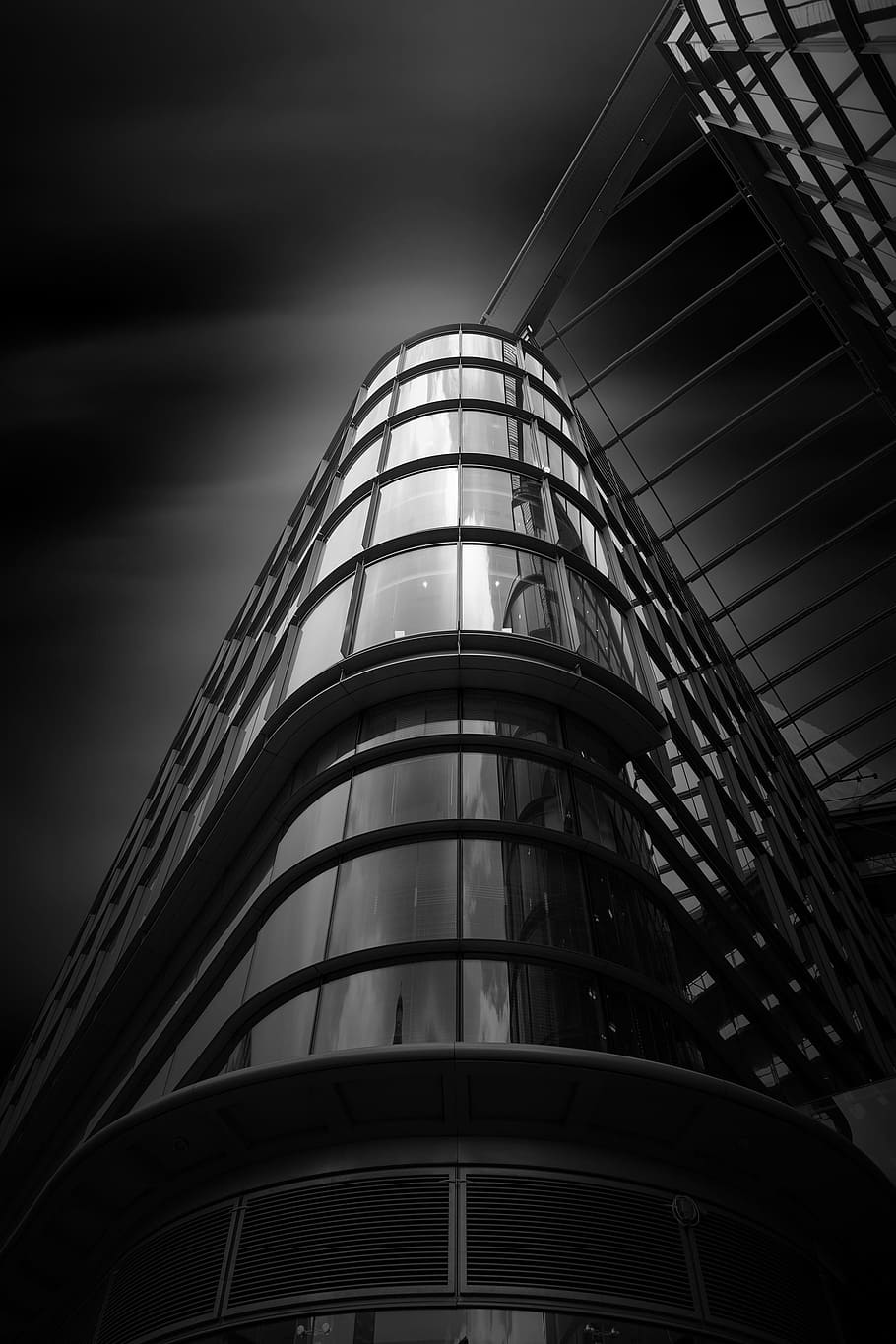 architecture, building, city, tower, high, low angle view, built structure HD wallpaper