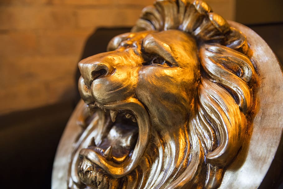 lion, light, mask, no people, art and craft, close-up, indoors HD wallpaper