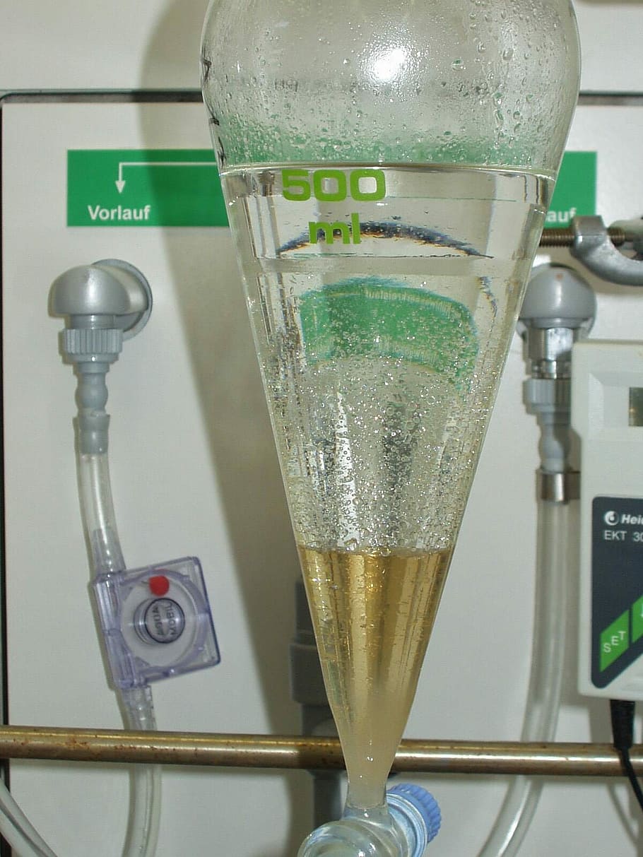 Separating Funnel, Extract, Extraction, chemistry, laboratory HD wallpaper