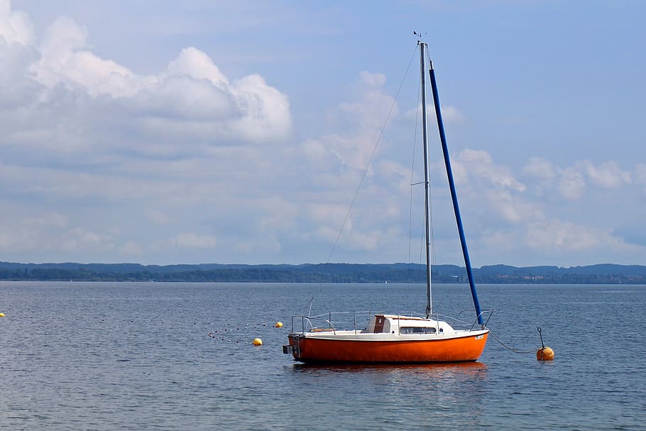 Sailing Boat, Boot, Dock, individually, anchorage, calm, quiet HD wallpaper