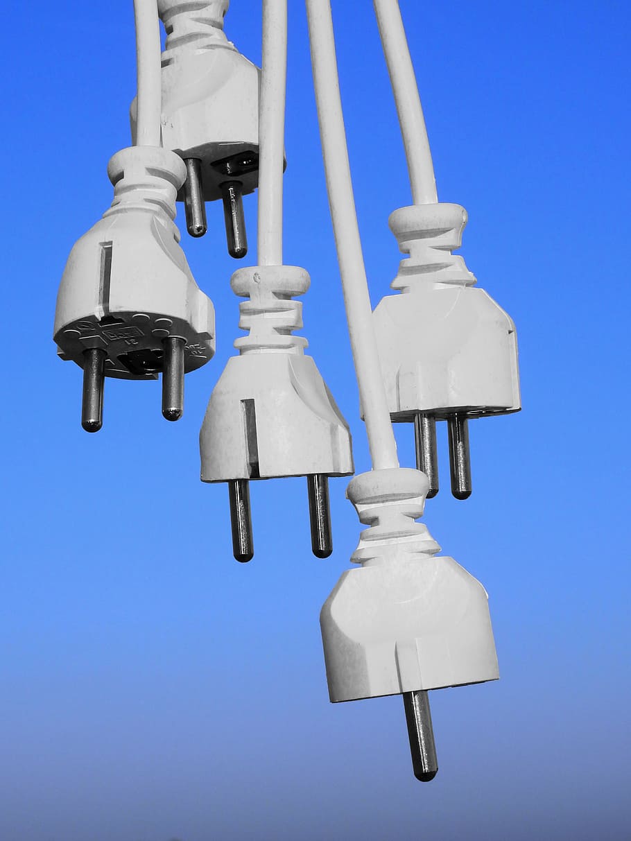 plug, cable, line, current, energy, power line, electricity HD wallpaper