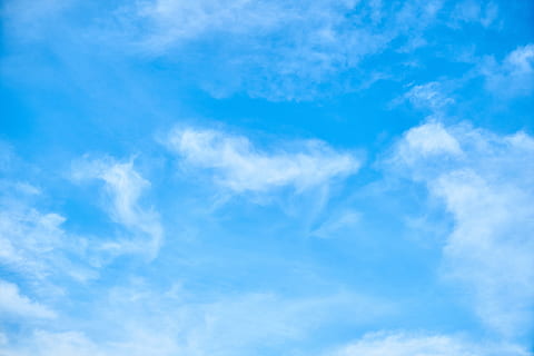 sea of clouds, blue, composition, unbelievable, sky, white HD wallpaper