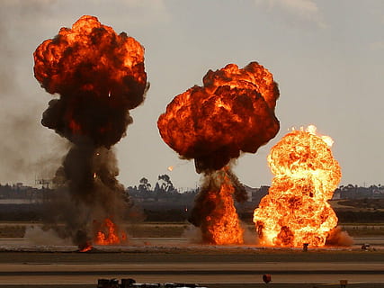 bomb, explosions, war, fire, ignition, smoke - physical structure HD wallpaper