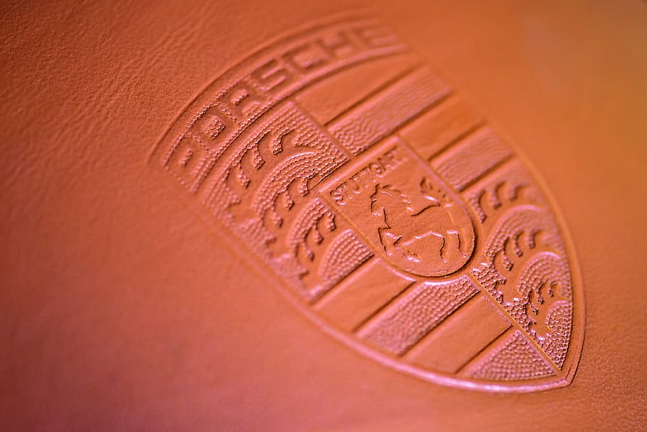 Porsche textile stamp, 911, carrera, 4s, logo, badge, emblem, HD wallpaper