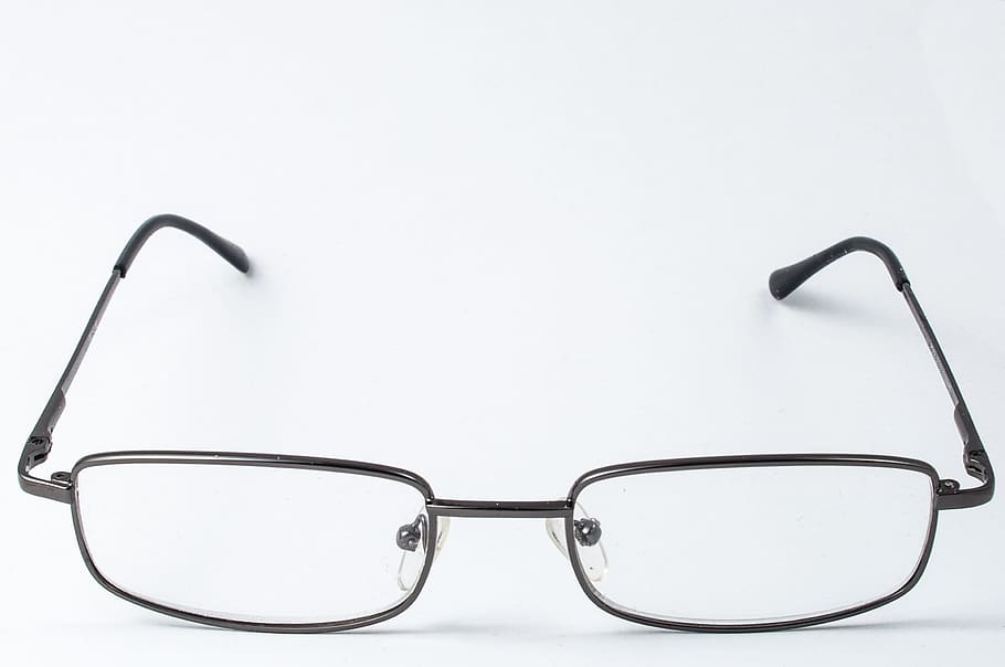 eyeglasses with black frames, Reading Glasses, black glasses, HD wallpaper