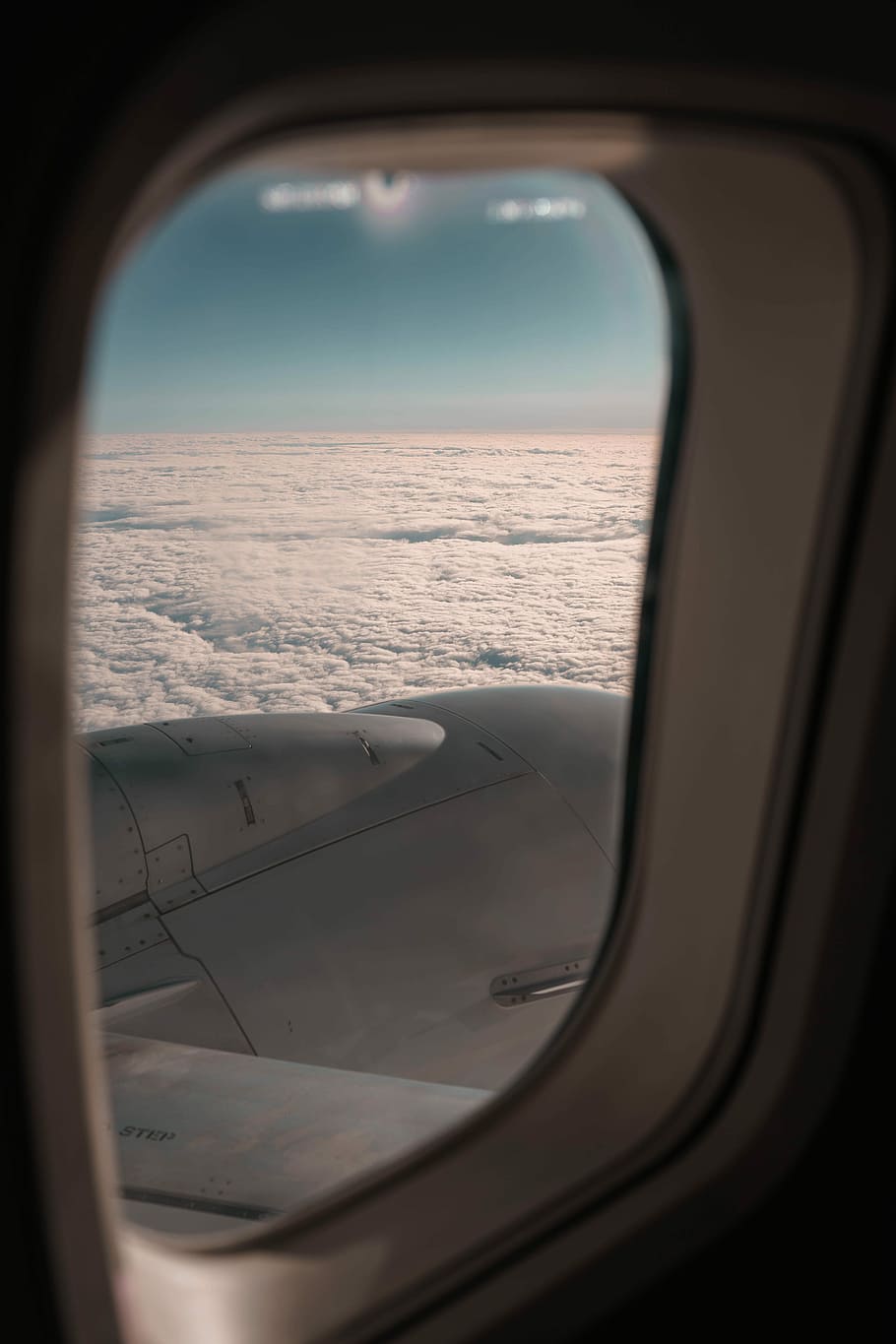sea of cloud, person riding on plane taking photo of white sea clouds during daytime, HD wallpaper