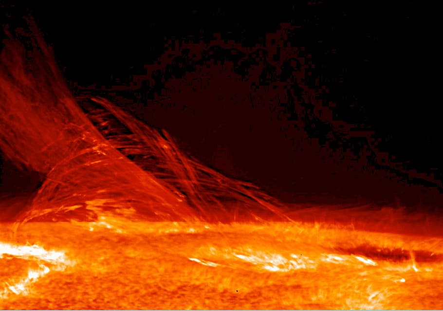 illustration of sun surface, Solar Flare, Sunlight, Eruption, HD wallpaper