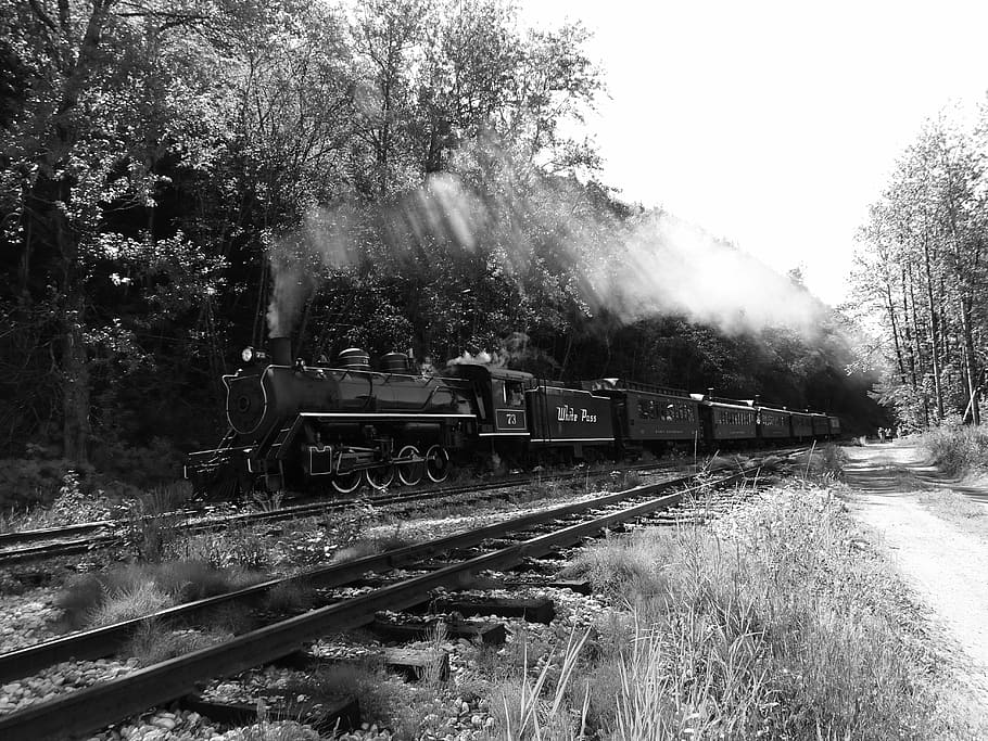track, train, transport, engine, steam, rail transportation HD wallpaper