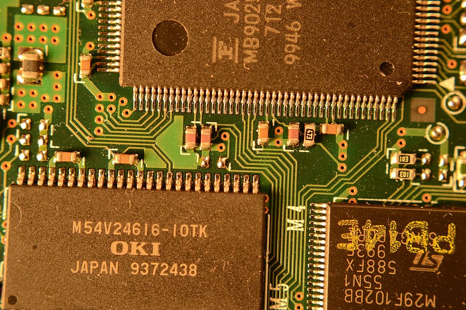 Computer Chips and circuits, electronics, photos, public domain HD wallpaper