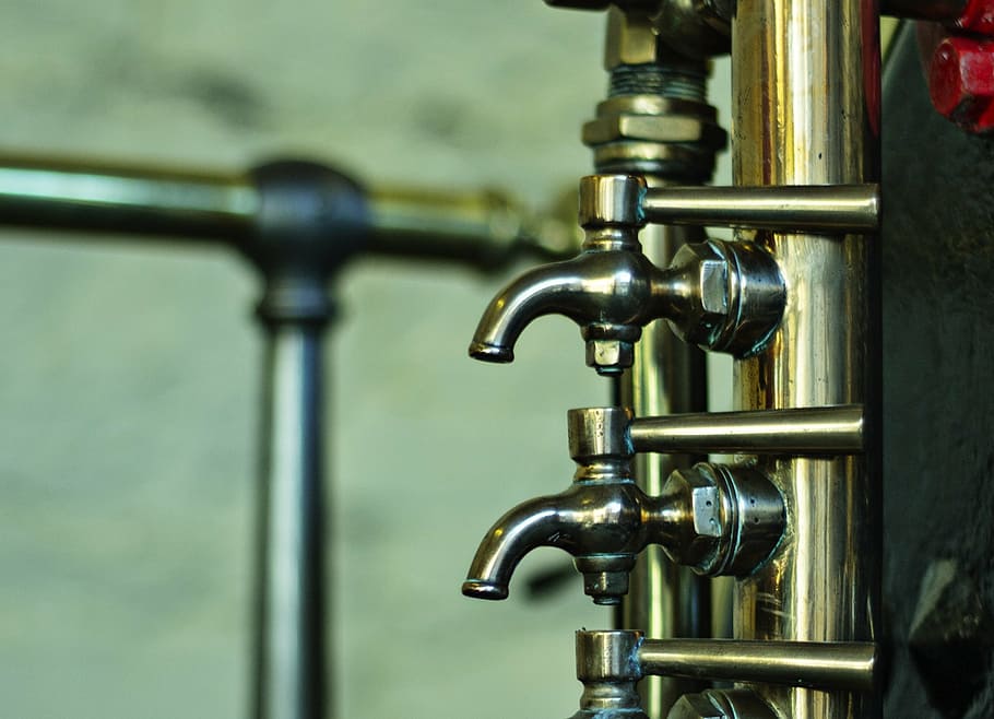penrhyn castle, brass taps, steam engine, metal, close-up, no people HD wallpaper