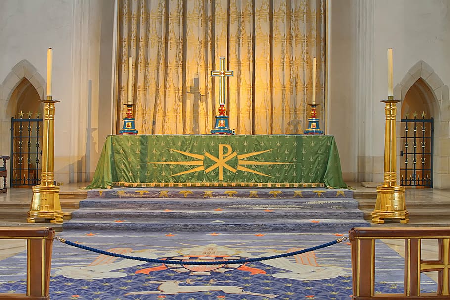 altar, guildford, cathedral, surrey, church, religion, praying, HD wallpaper