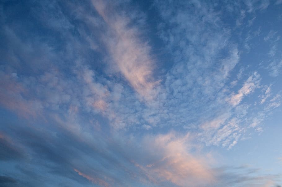 sky, clouds, blue, landscape, cloud - sky, nature, beauty in nature HD wallpaper