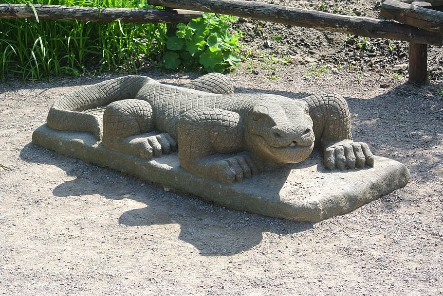 Lizard, Sculpture, Statue, Figure, Art, day, outdoors, no people HD wallpaper