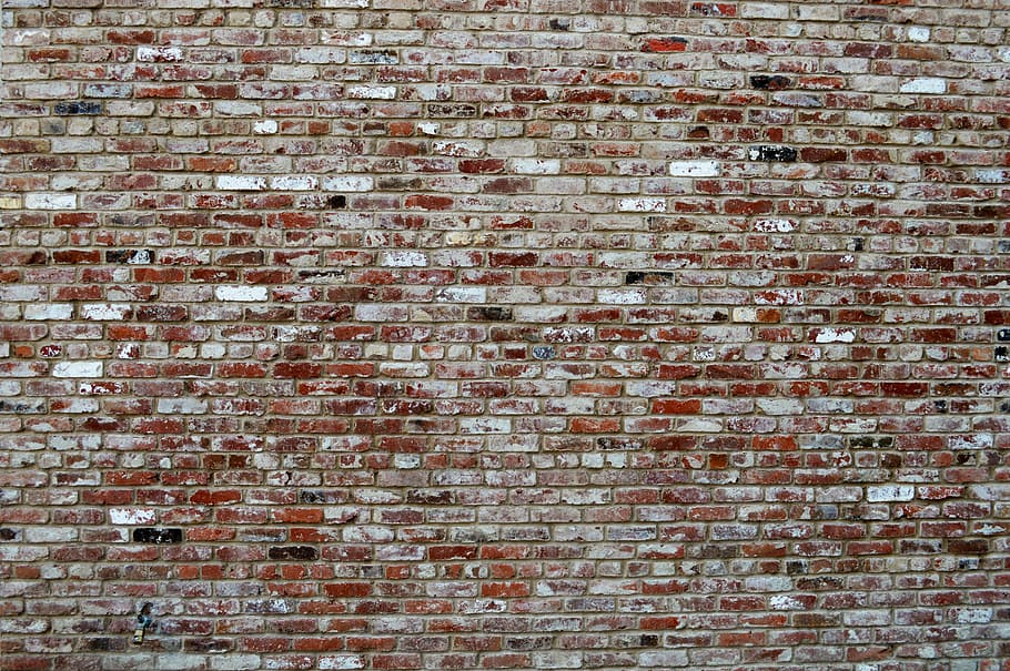 brown and grey brick wall, texture, background, old, backdrop HD wallpaper