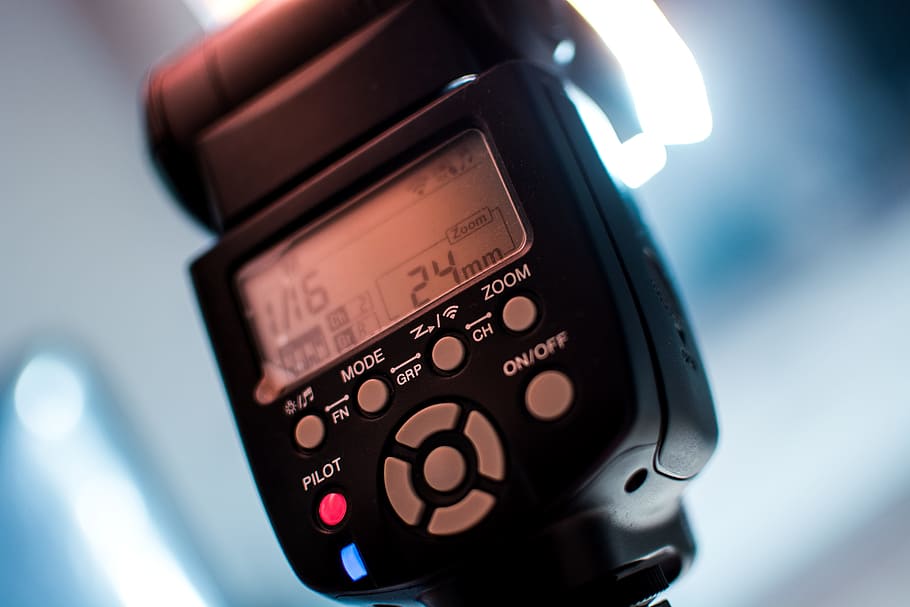 flash, camera, photography, blue, yongnuo, close-up, technology HD wallpaper