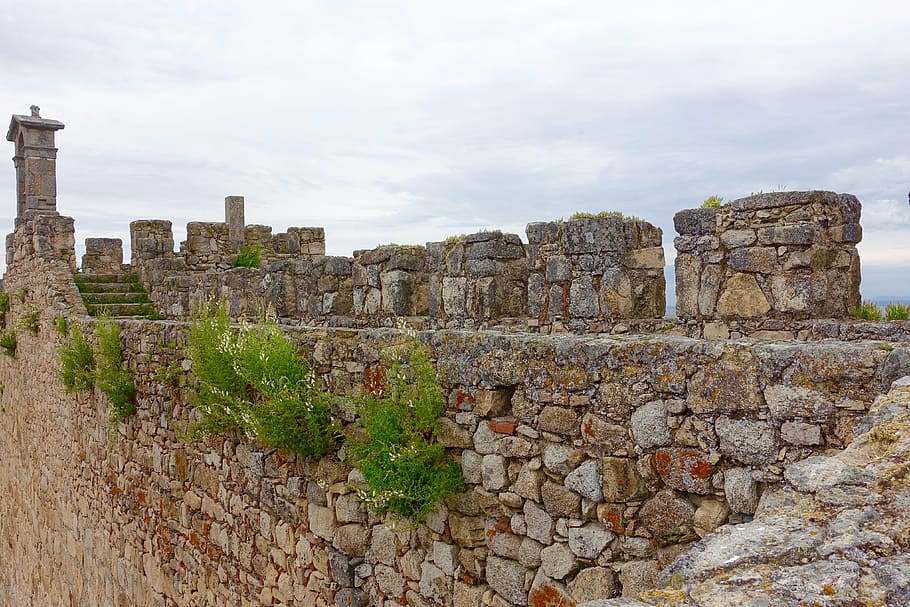 wall, embattlement, medieval, stone, heritage, historic, fortification HD wallpaper