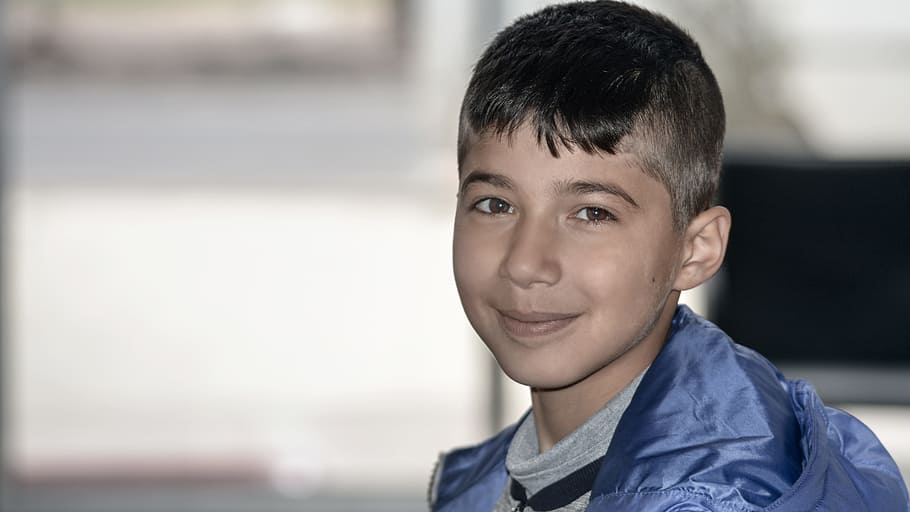 boy, portrait, beautiful, headshot, childhood, smiling, men HD wallpaper