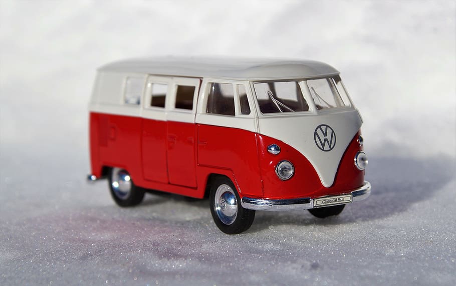 model car, auto, vehicles, vw, bulli, t1, transport, automotive HD wallpaper