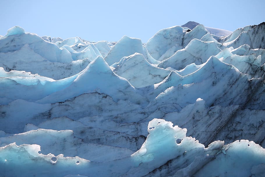 snow-capped mountains, ice, glacier, ice background, cold temperature HD wallpaper