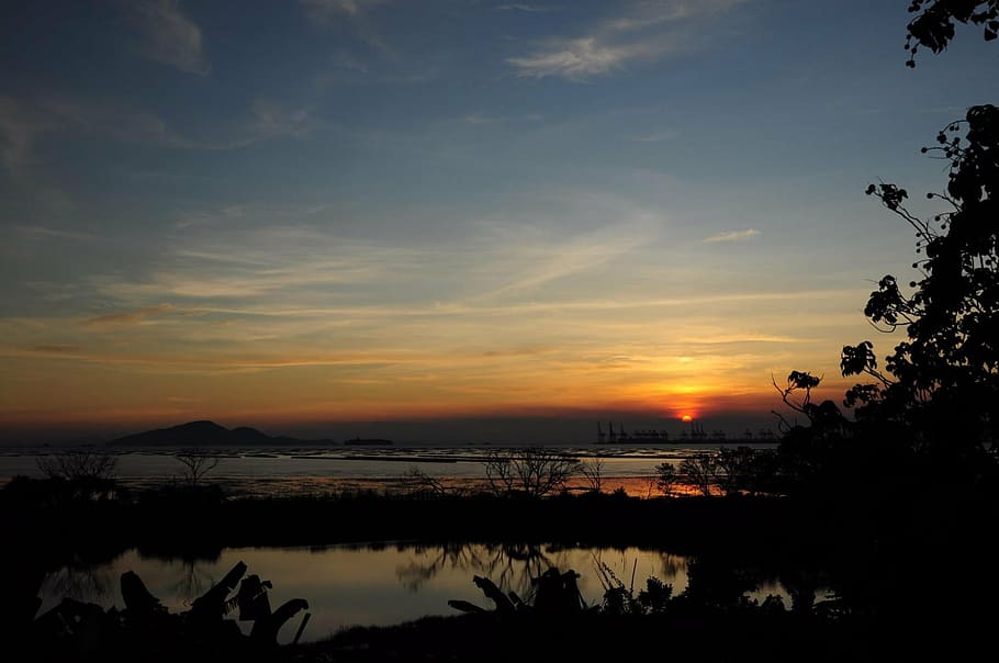 sunset, hong, kong, hapaklai, nature, sea, dusk, beach, sky HD wallpaper