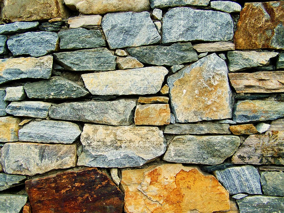 wall, natural stone, architecture, backgrounds, solid, textured HD wallpaper