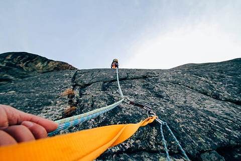 landscape, person, hand, summer, action, adventure, climbing HD wallpaper