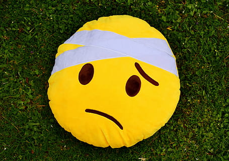 Sad store emoji pillow