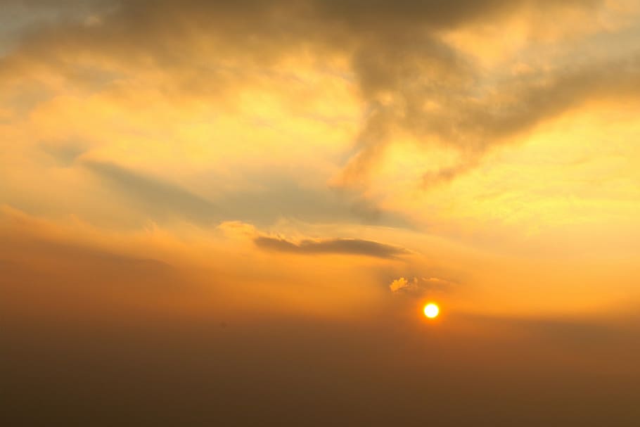 Sunset, Sunshine, Cloud, sky, nature, weather, dusk, cloud - Sky HD wallpaper