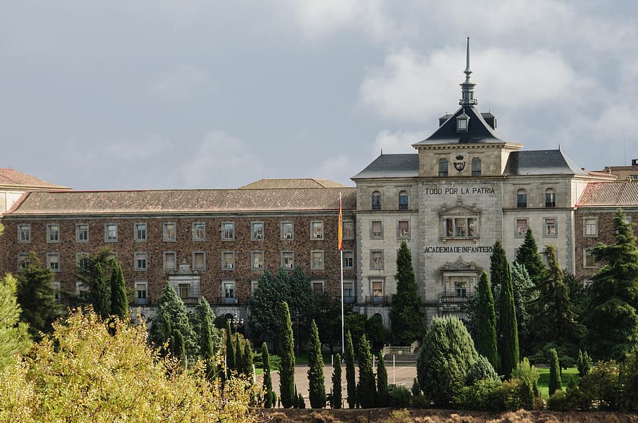 toledo, spain, building, barracks, old, architecture, building exterior HD wallpaper