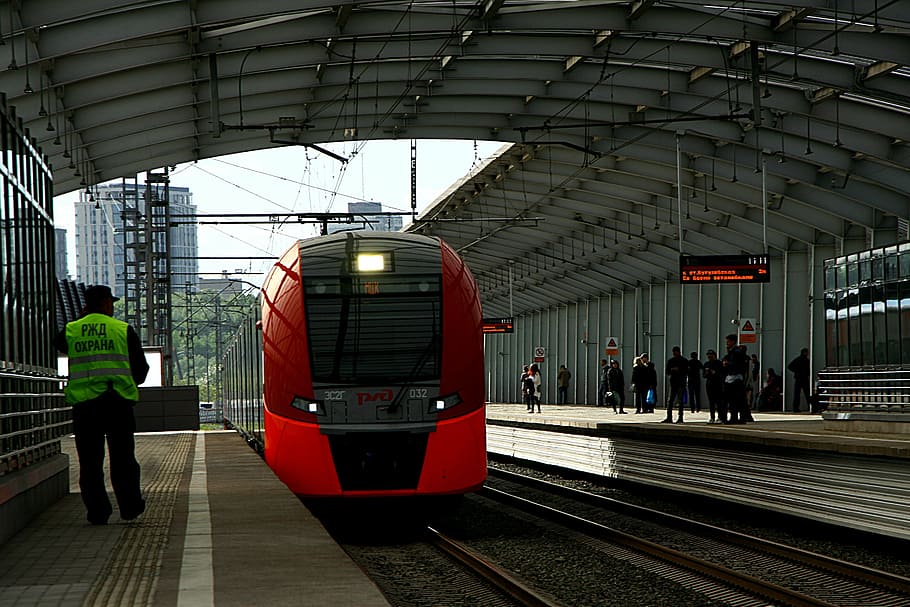 metro, train, rails, capital, moscow, urban transport, hall HD wallpaper