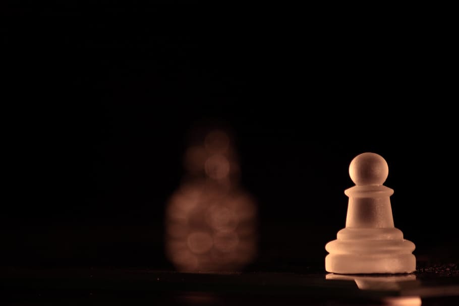 Chess, Pawn, White, Chess Board, parts, pawns, game, strategy HD wallpaper