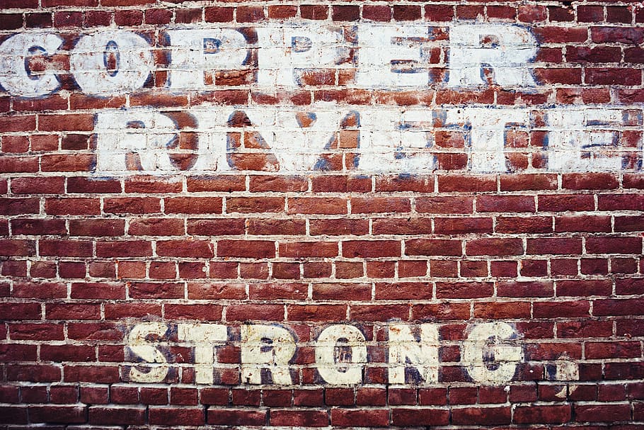 white Copper Rivete brick art, rivette, strong, painting, graffiti HD wallpaper