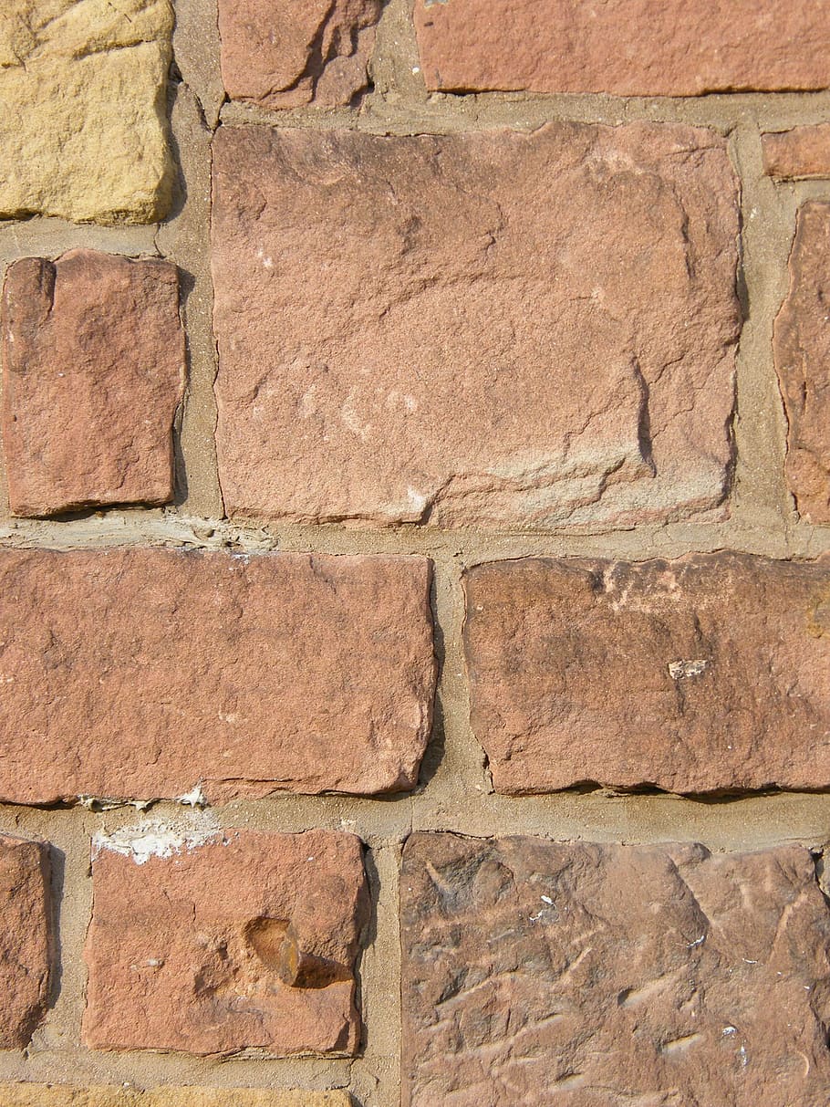 brick wall, sand stone, natural stone, texture, structure, background HD wallpaper